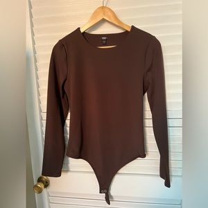 Express size M chocolate brown body suit